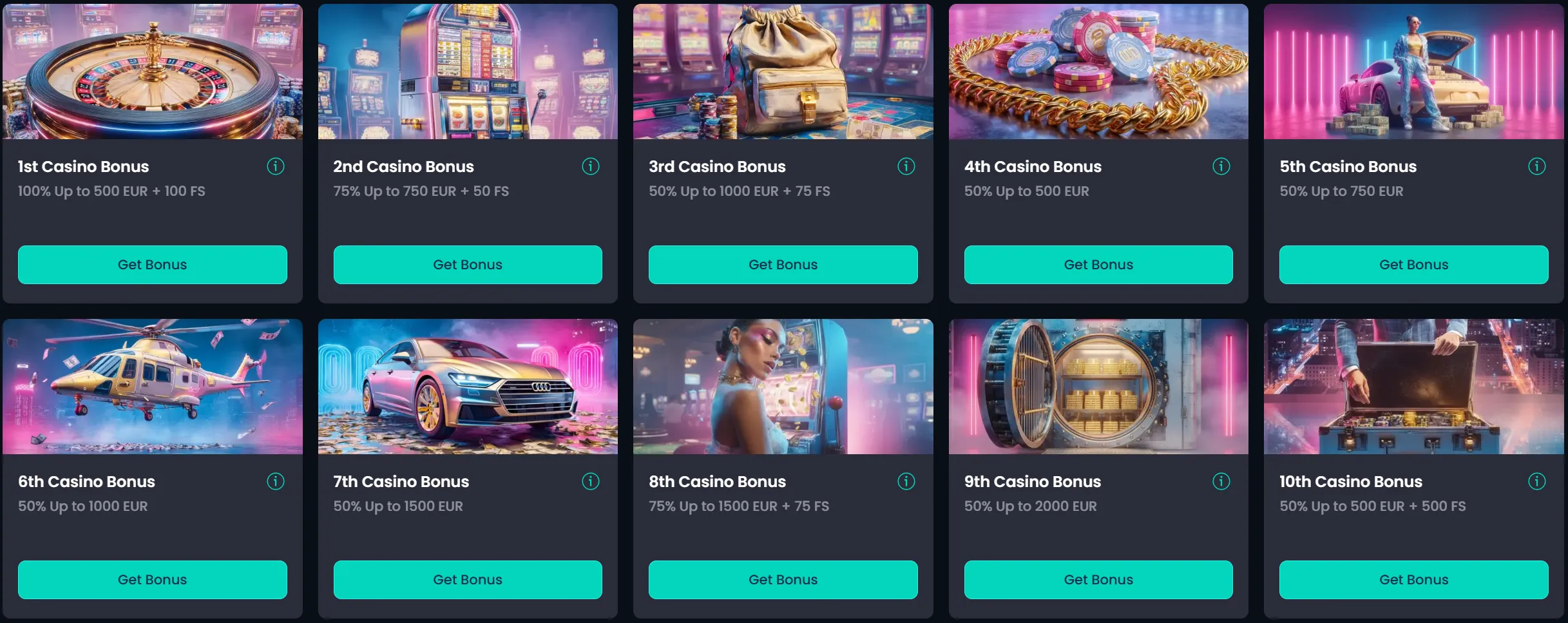 Lucky Gans Casino welkomstbonussen