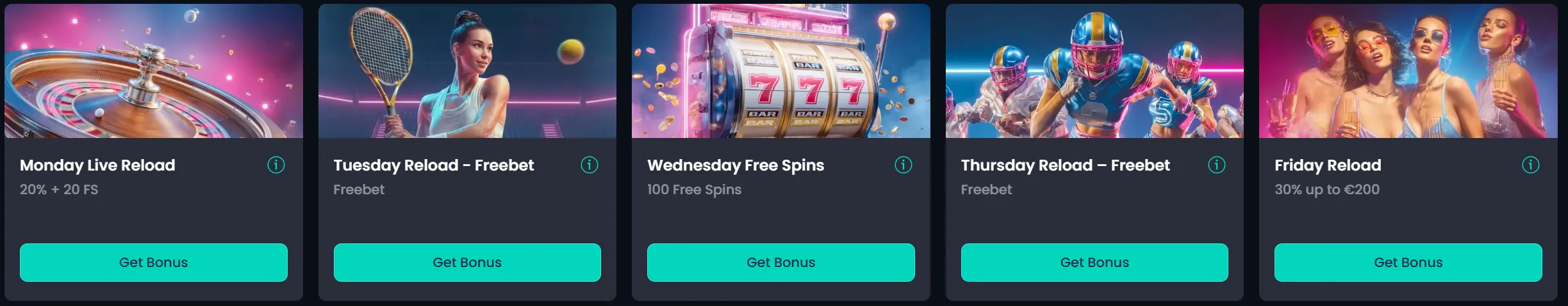 Luckygans Casino reload promoties